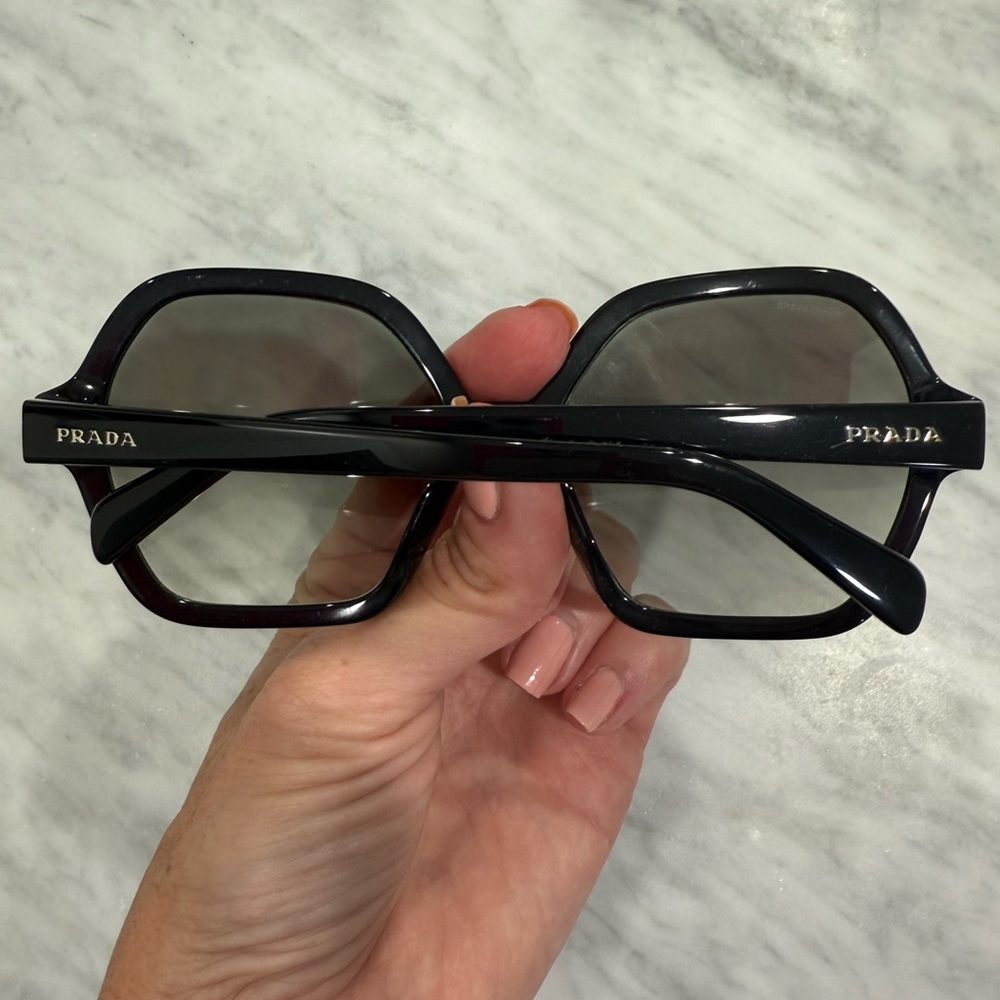 Prada Black Sunglasses Modern Minimalist Design
